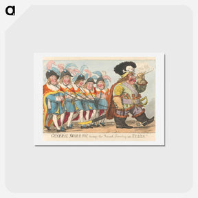 アートポストカード-General Suwarrow Towing the French Directory into Russia
 - イェール大学アートギャラリー Postcard.