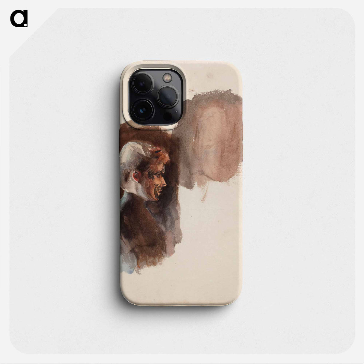 Naisen rintakuva sivulta - アルバート エーデルフェルト Phone Case.