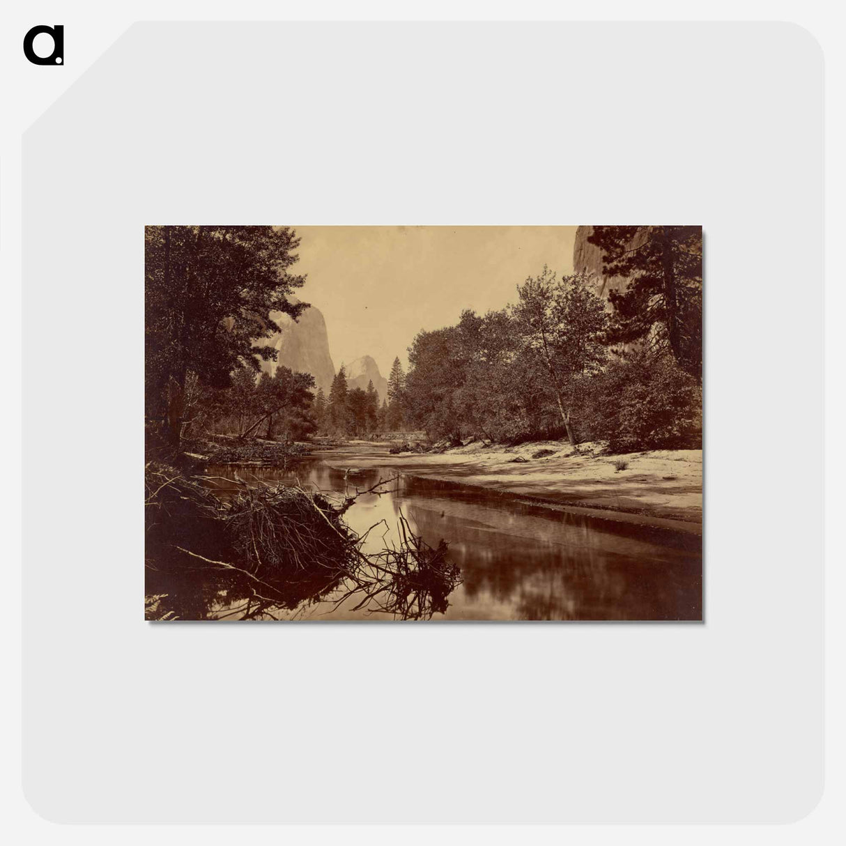 アートポストカード-Sylvan Bar. The Valley of the Yosemite
 - エドワード マイブリッジ Postcard.