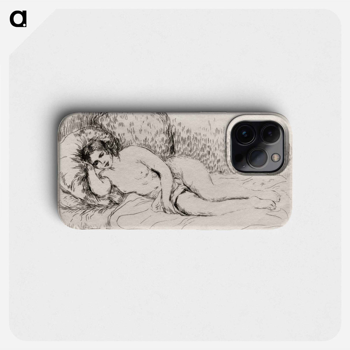 Nude Woman Reclining - ピエール オーギュスト ルノワール Phone Case.