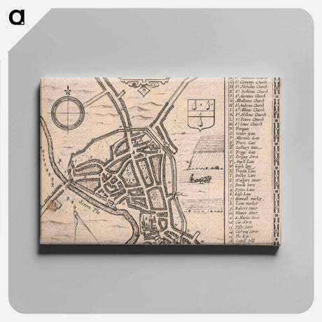 アートパネル-Map of Worcester
 - イェール大学アートギャラリー Canvas.