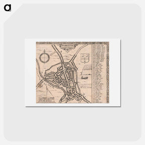アートポストカード-Map of Worcester
 - イェール大学アートギャラリー Postcard.