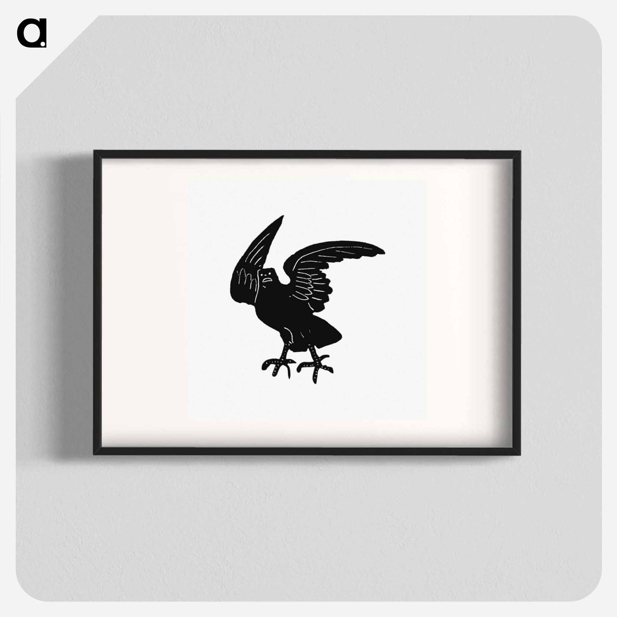 アートポスター-Engraved Crow, After a Victorian Original
 - 大英図書館 Poster.