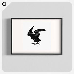 アートポスター-Engraved Crow, After a Victorian Original
 - 大英図書館 Poster.