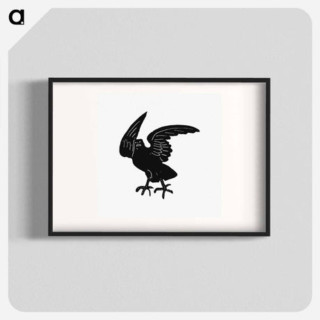 アートポスター-Engraved Crow, After a Victorian Original
 - 大英図書館 Poster.
