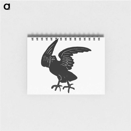 アートメモ帳-Engraved Crow, After a Victorian Original
 - 大英図書館 Memo.
