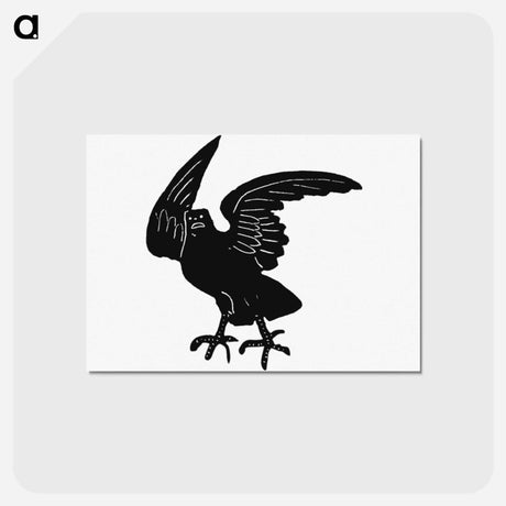 アートポストカード-Engraved Crow, After a Victorian Original
 - 大英図書館 Postcard.