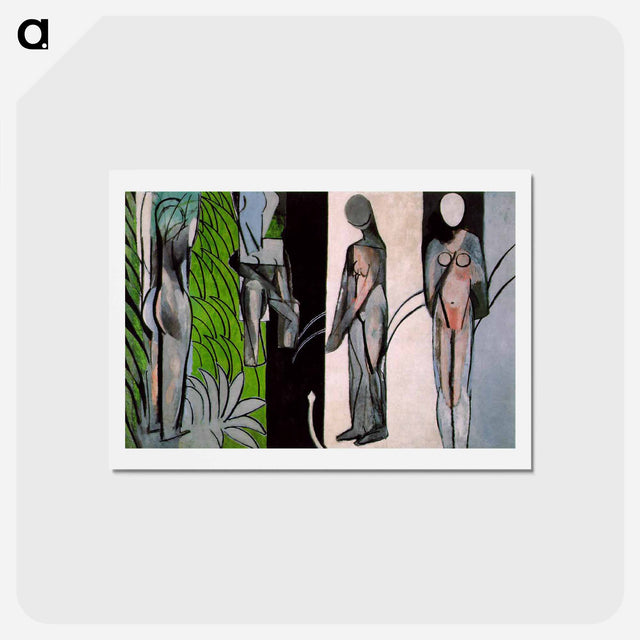 アートポストカード-Bathers by a River - アンリ マティス Postcard.