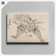 アートパネル-Hokusai's Album of Sketches - 葛飾 北斎 Canvas.