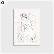 アートポストカード-Baigneuse debout, à mi-jambes (Standing Bather, Down to the Knees) - ピエール オーギュスト ルノワール Postcard.