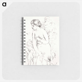 アートメモ帳-Baigneuse debout, à mi-jambes (Standing Bather, Down to the Knees) - ピエール オーギュスト ルノワール Memo.