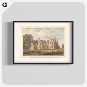 アートポスター-South West View of Bourn Hall, Cambridgeshire; the Seat of the Right hon'ble, Earl Delawarr
 - イェール大学アートギャラリー Poster.