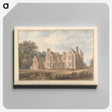アートパネル-South West View of Bourn Hall, Cambridgeshire; the Seat of the Right hon'ble, Earl Delawarr
 - イェール大学アートギャラリー Canvas.