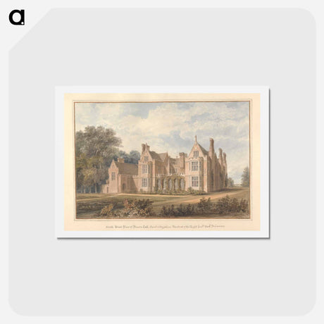 アートポストカード-South West View of Bourn Hall, Cambridgeshire; the Seat of the Right hon'ble, Earl Delawarr
 - イェール大学アートギャラリー Postcard.