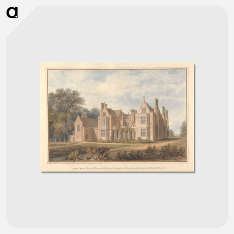 アートポストカード-South West View of Bourn Hall, Cambridgeshire; the Seat of the Right hon'ble, Earl Delawarr
 - イェール大学アートギャラリー Postcard.