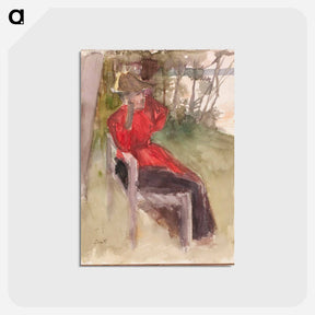 アートポストカード-Part of a sketchbook - アルバート エーデルフェルト Postcard.