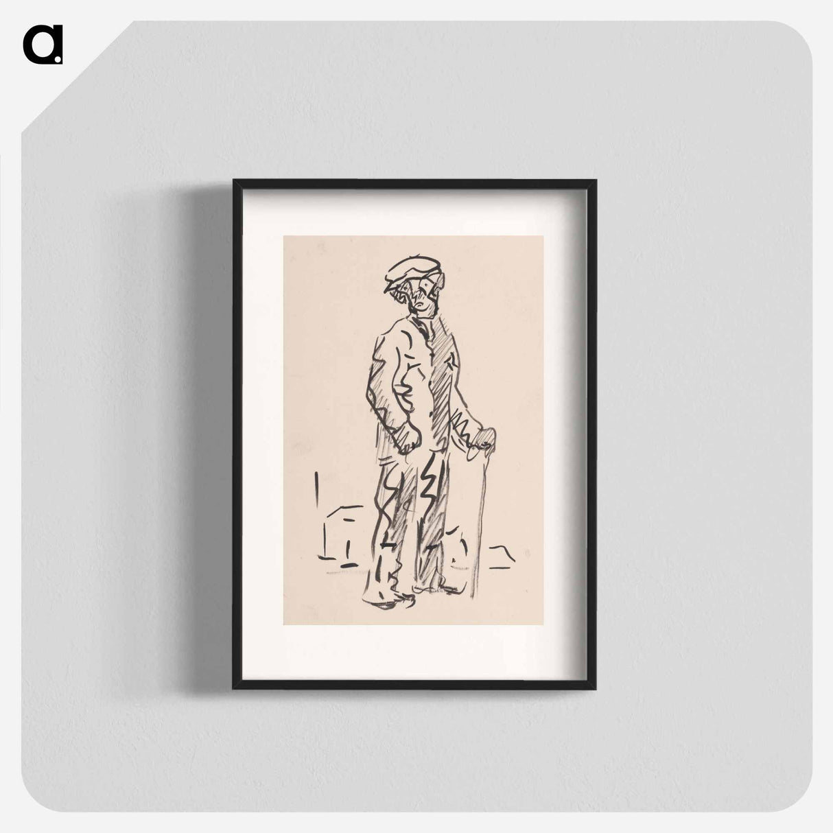 Man with a mallet - アーノルド ピーター ワイズ クビンチャン Poster.