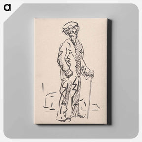 アートパネル-Man with a mallet - アーノルド ピーター ワイズ クビンチャン Canvas.