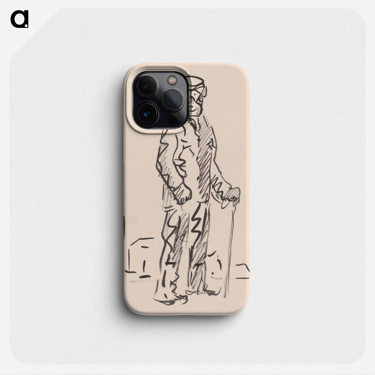 Man with a mallet - アーノルド ピーター ワイズ クビンチャン Phone Case.