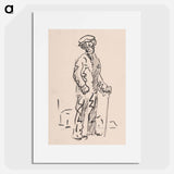 Man with a mallet - アーノルド ピーター ワイズ クビンチャン Poster.