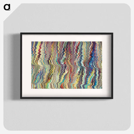 アートポスター-Remixed Glitch Pattern
 - 大英図書館 Poster.