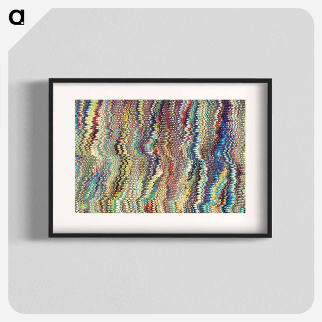 アートポスター-Remixed Glitch Pattern
 - 大英図書館 Poster.