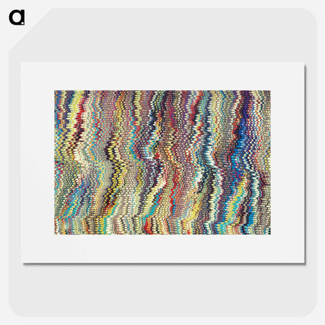 アートポスター-Remixed Glitch Pattern
 - 大英図書館 Poster.