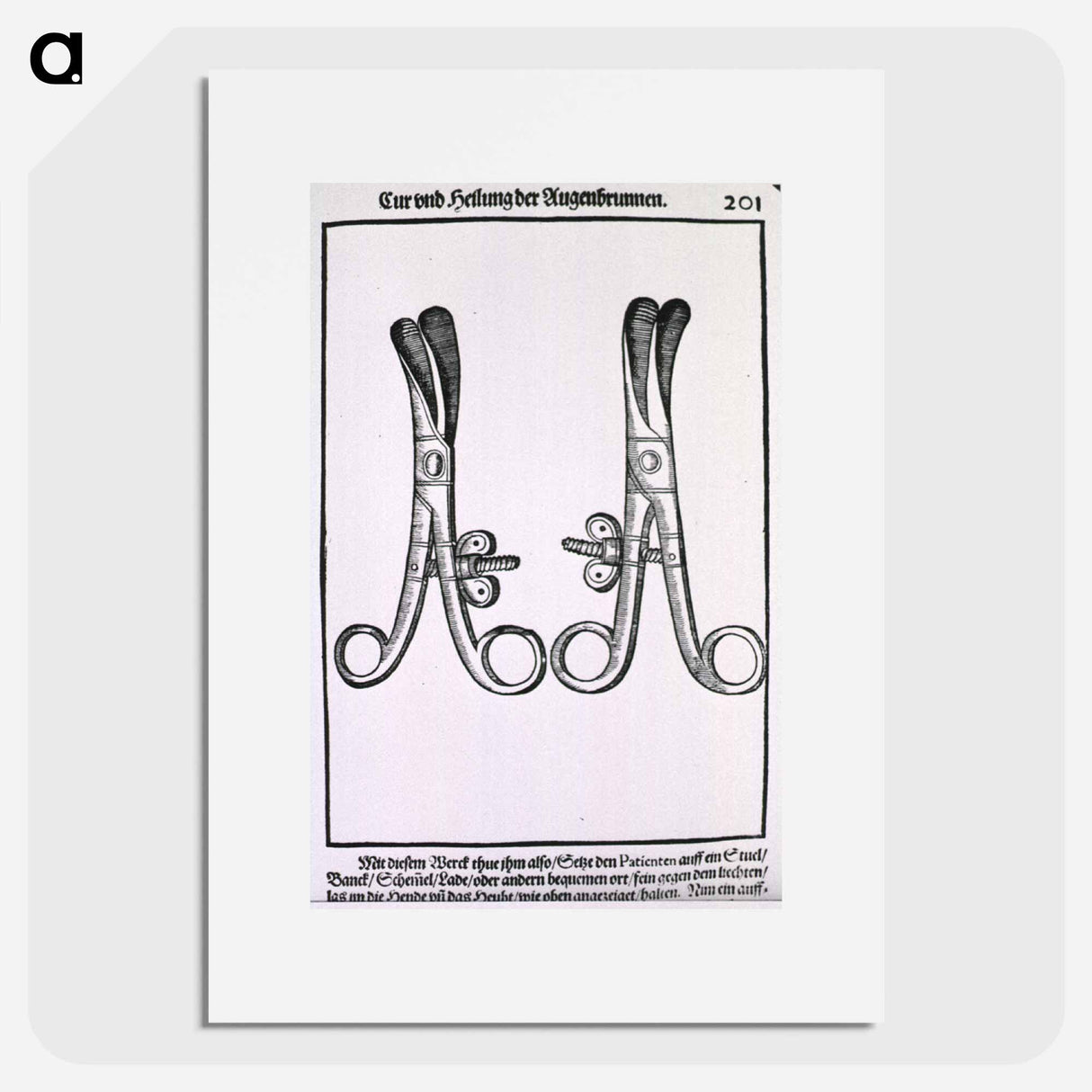 アートポスター-Eyelash Tweezers for Radical Extirpation of the Eyelashes
 - 国立医学図書館 Poster.