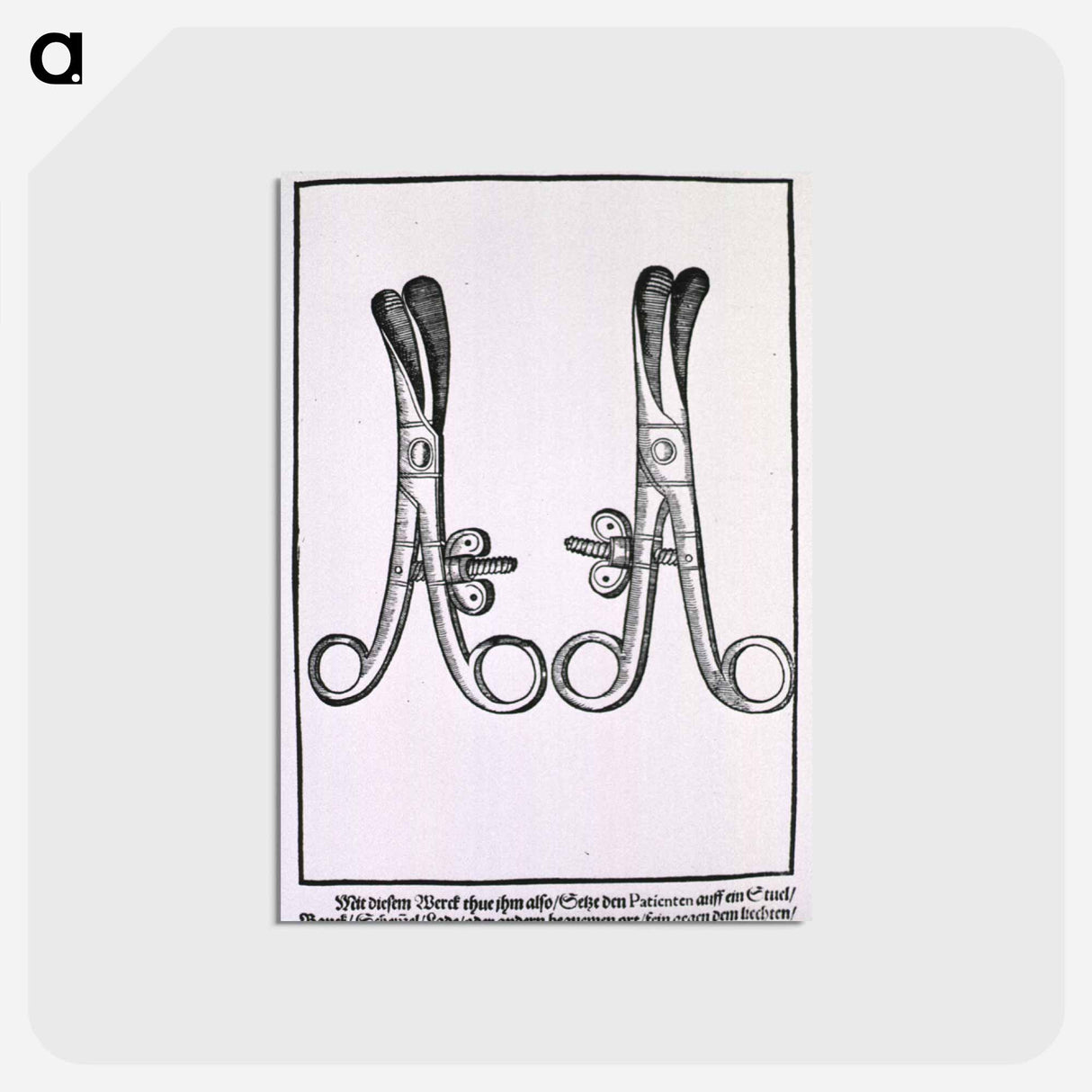 アートポストカード-Eyelash Tweezers for Radical Extirpation of the Eyelashes
 - 国立医学図書館 Postcard.