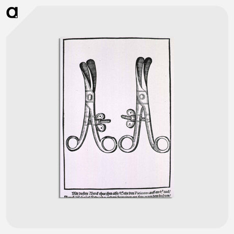 アートポストカード-Eyelash Tweezers for Radical Extirpation of the Eyelashes
 - 国立医学図書館 Postcard.