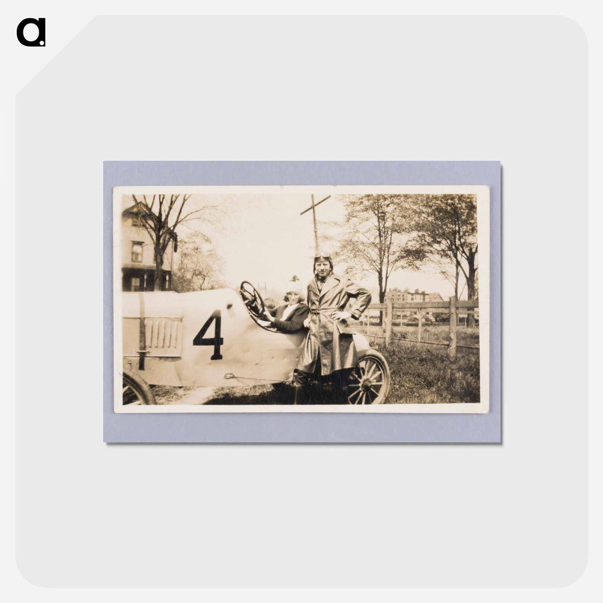 アートポストカード-Woman in Race Car
 - セントルイス美術館 Postcard.