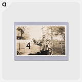 アートポストカード-Woman in Race Car
 - セントルイス美術館 Postcard.