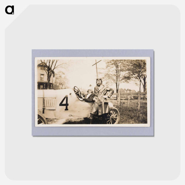 アートポストカード-Woman in Race Car
 - セントルイス美術館 Postcard.