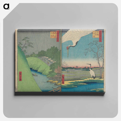 アートパネル-One Hundred Famous Views of Edo
 - 歌川 広重 Canvas.
