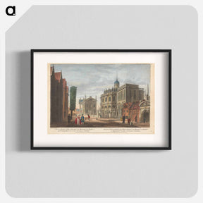 アートポスター-A View of Exeter College back gate (a), the Museum (b), the Theatre (c), the Printing House (d), & c. in the University of Oxford
 - イェール大学アートギャラリー Poster.
