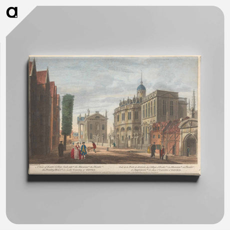 アートパネル-A View of Exeter College back gate (a), the Museum (b), the Theatre (c), the Printing House (d), & c. in the University of Oxford
 - イェール大学アートギャラリー Canvas.