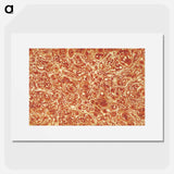 アートポスター-Abstract Brown Pattern
 - 大英図書館 Poster.