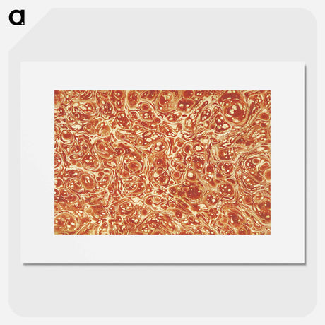 アートポスター-Abstract Brown Pattern
 - 大英図書館 Poster.