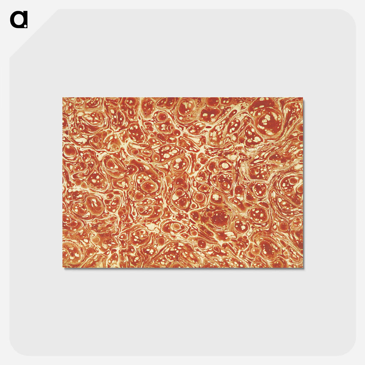 アートポストカード-Abstract Brown Pattern
 - 大英図書館 Postcard.