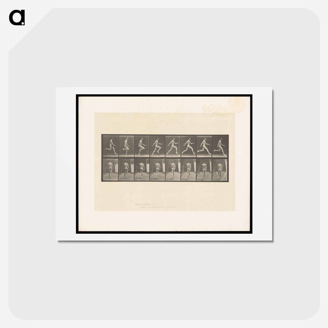 アートポストカード-Sprinting Man
 - エドワード マイブリッジ Postcard.