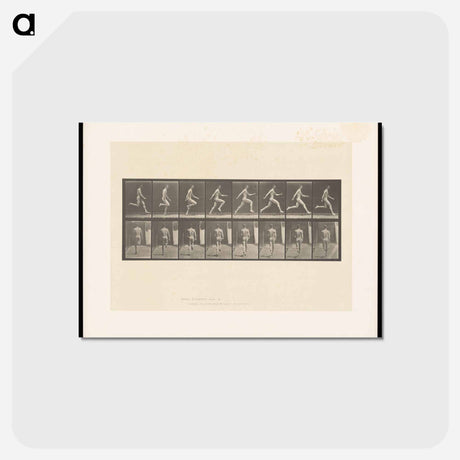 アートポストカード-Sprinting Man
 - エドワード マイブリッジ Postcard.