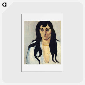 アートポストカード-Laurette with Long Locks - アンリ マティス Postcard.