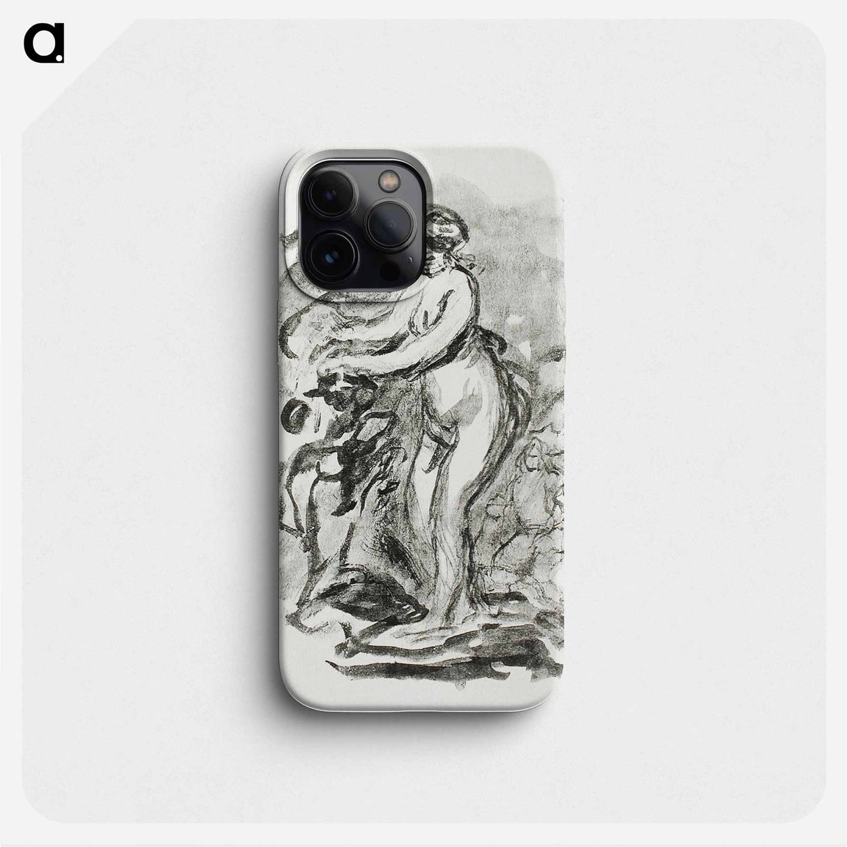 Femme au cep de vigne, premiére variante - ピエール オーギュスト ルノワール Phone Case.