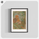 Resting woman with a basket - アーノルド ピーター ワイズ クビンチャン Poster.