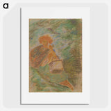 Resting woman with a basket - アーノルド ピーター ワイズ クビンチャン Poster.