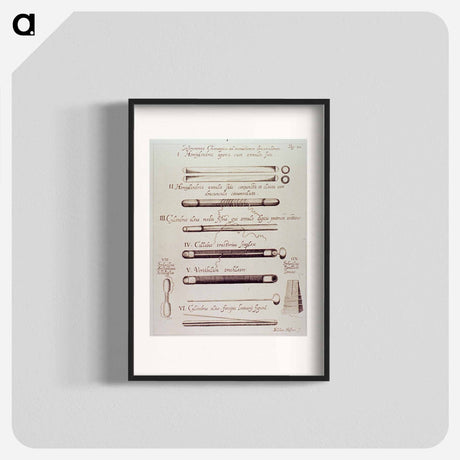 アートポスター-Instrumenta Chirurgica ad extractionem dracunculorum
 - 国立医学図書館 Poster.