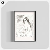 Seated Nude Woman - ピエール オーギュスト ルノワール Poster.