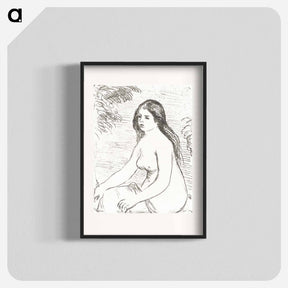 アートポスター-Seated Nude Woman - ピエール オーギュスト ルノワール Poster.