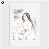 Seated Nude Woman - ピエール オーギュスト ルノワール Poster.