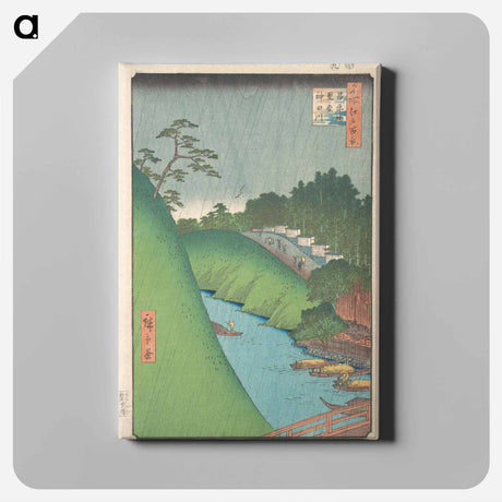 アートパネル-Seido and Kandagawa River from Shoheibashi Bridge
 - 歌川 広重 Canvas.